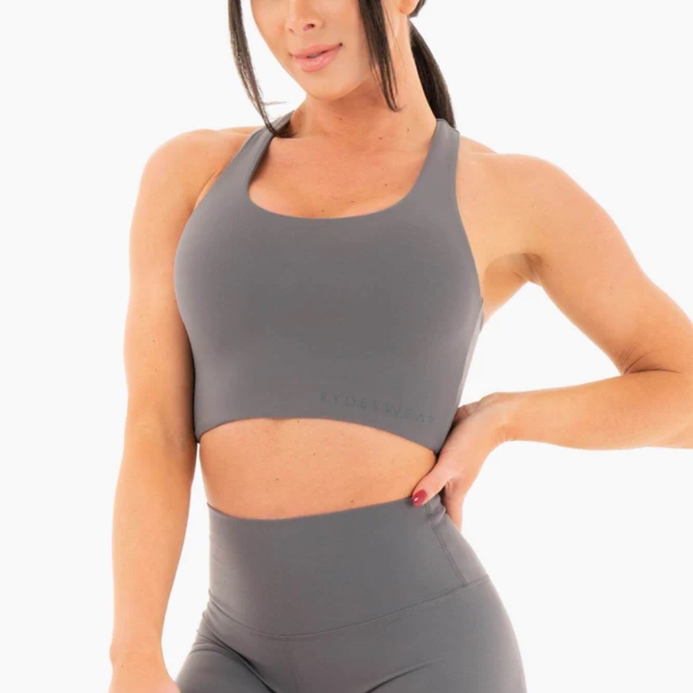RyderWear Charcoal Set, Leggings and Sport Bra